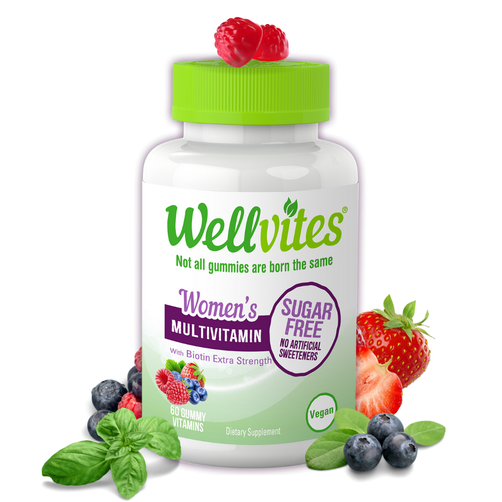 Wellvites Women's Multivitamin, sugar free gummy vitamins, vegan gummies