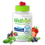 Wellvites Men's Multivitamin, sugar free gummies, vegan, gummy vitmamins